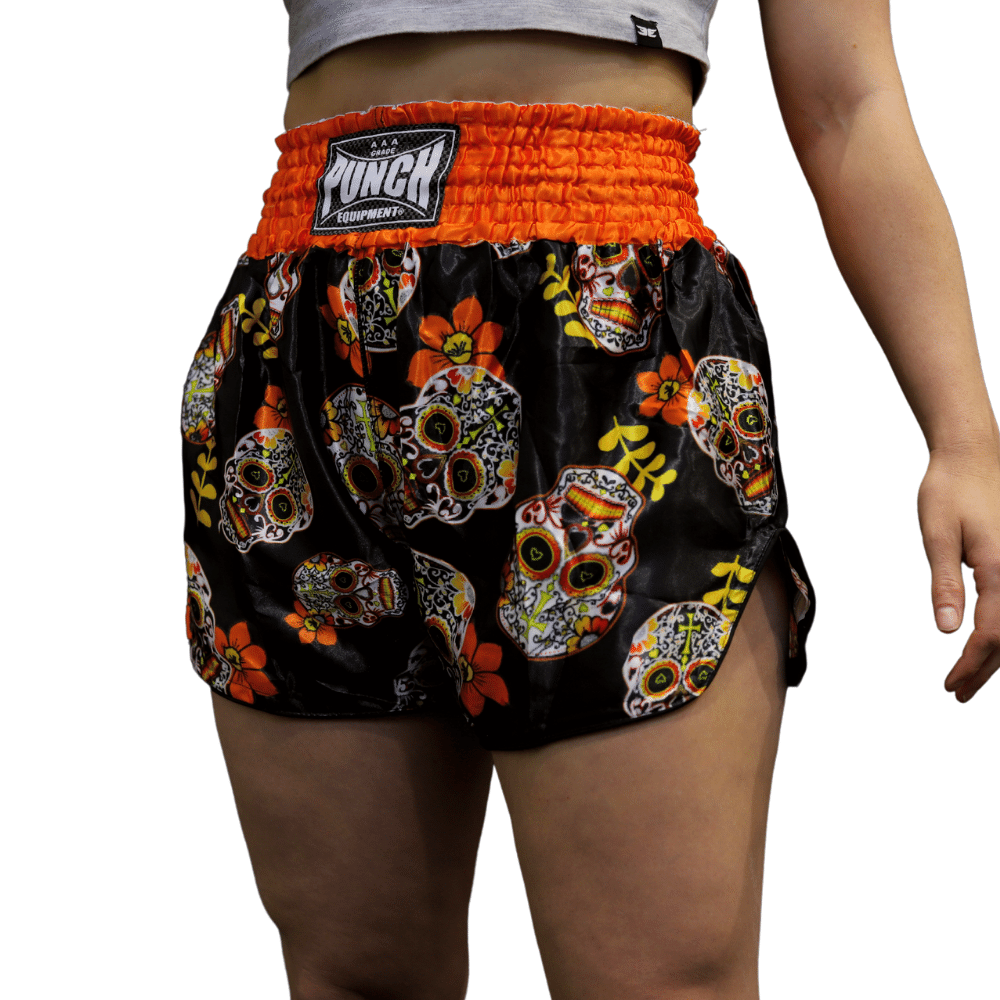 Punch® – Candy Skulls- Ladies Muay Thai Shorts