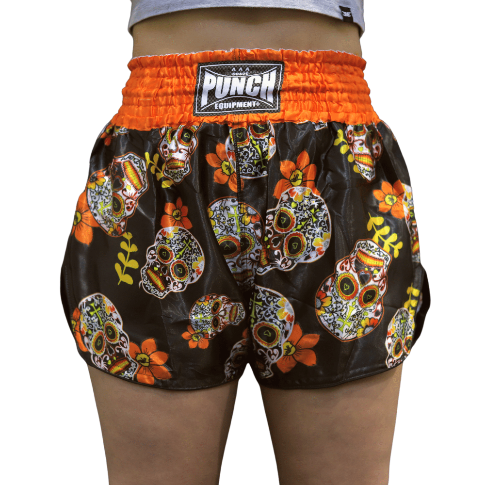 Punch® – Candy Skulls- Ladies Muay Thai Shorts