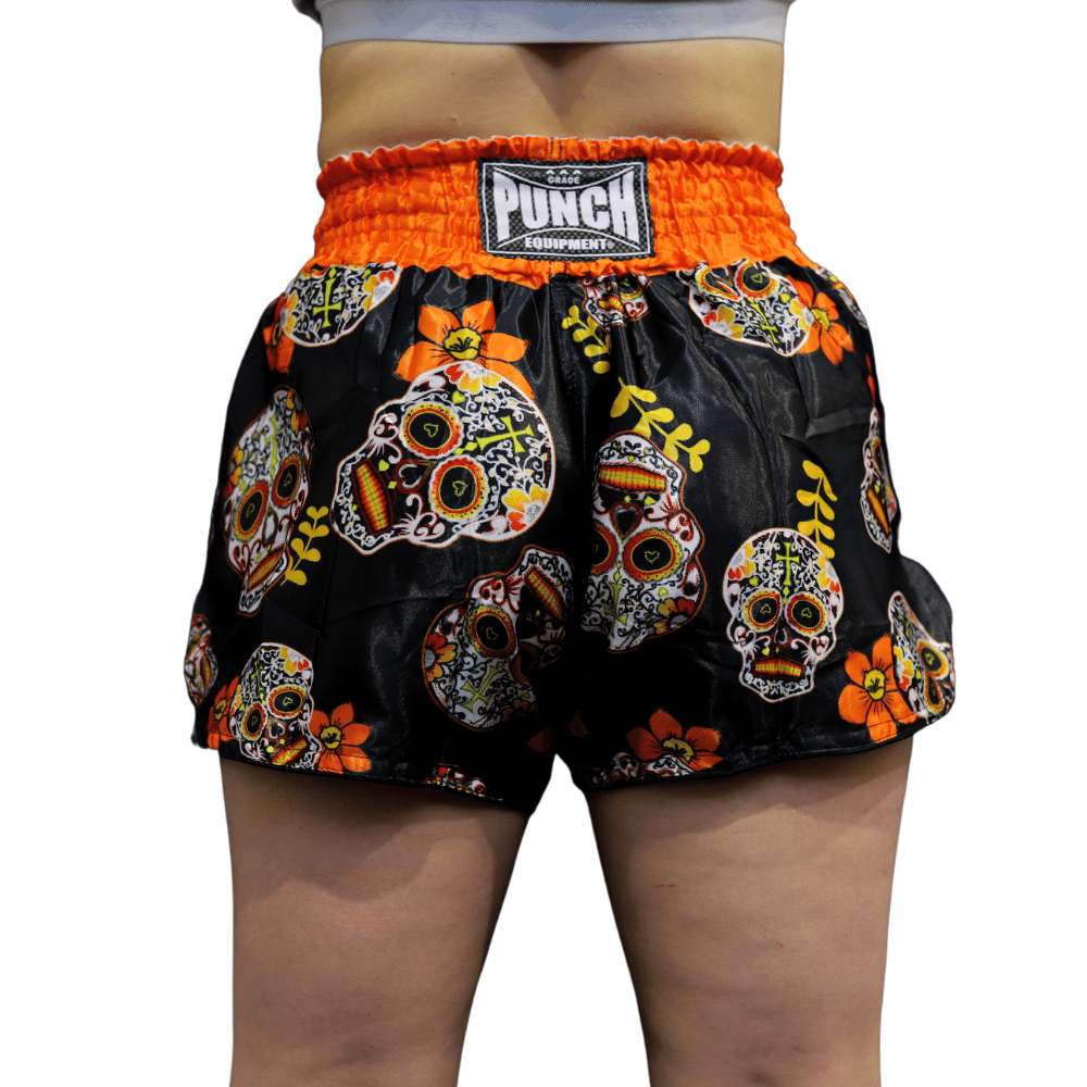 Punch® – Candy Skulls- Ladies Muay Thai Shorts