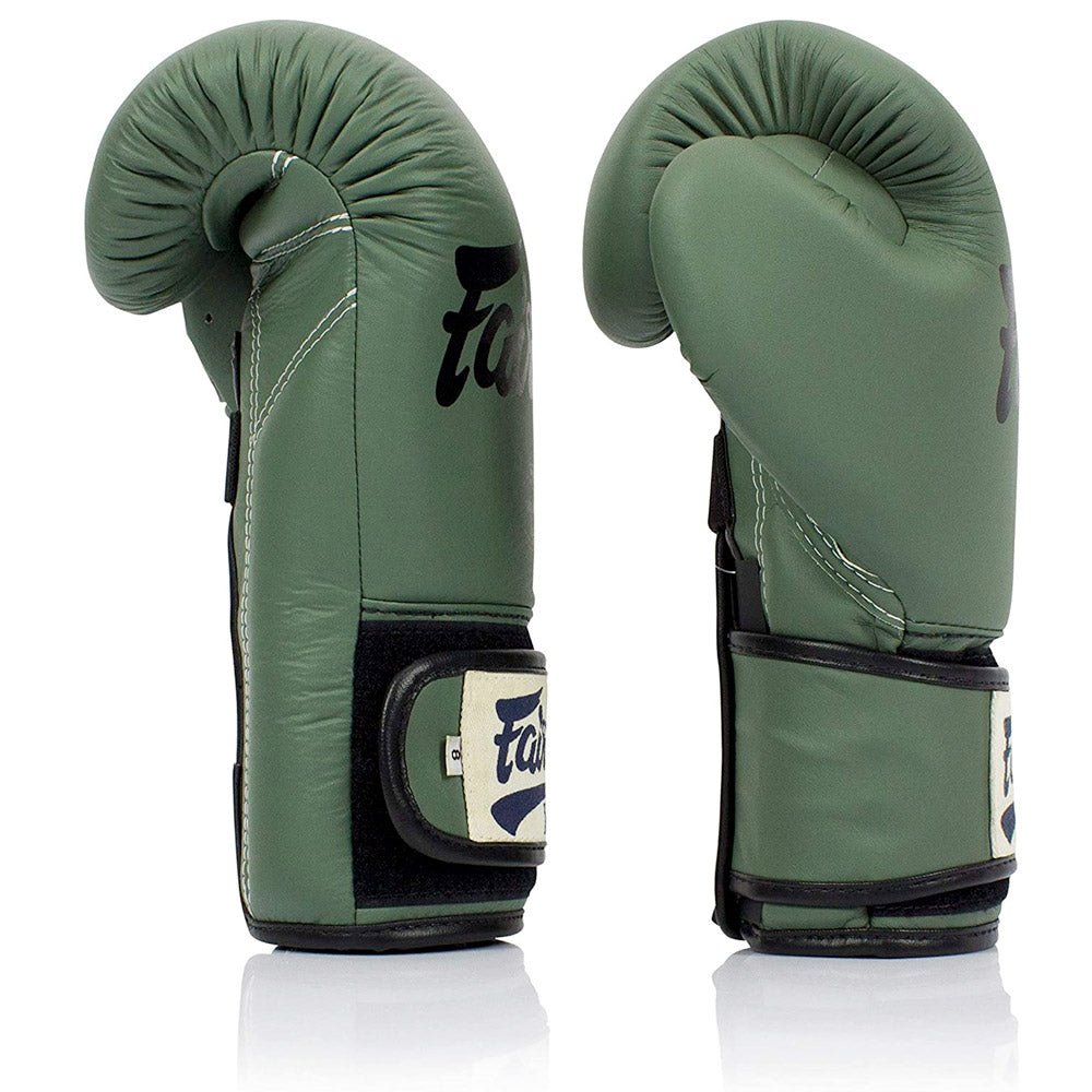 Green Army Boxing Gloves BGV11 side view