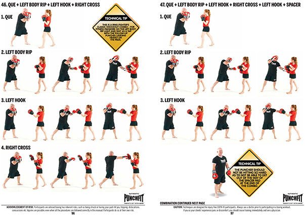 Punchfit® 50 Pad Work Boxing Combinations Book