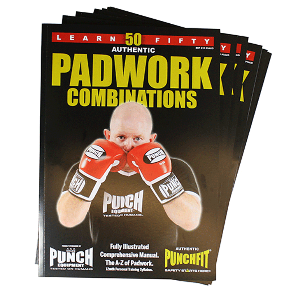 Punchfit® 50 Pad Work Boxing Combinations Book