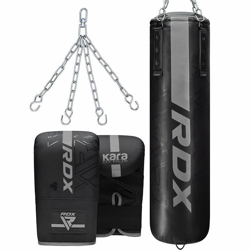 RDX Punching Bag & Glove 3 pc. Home Boxing Package