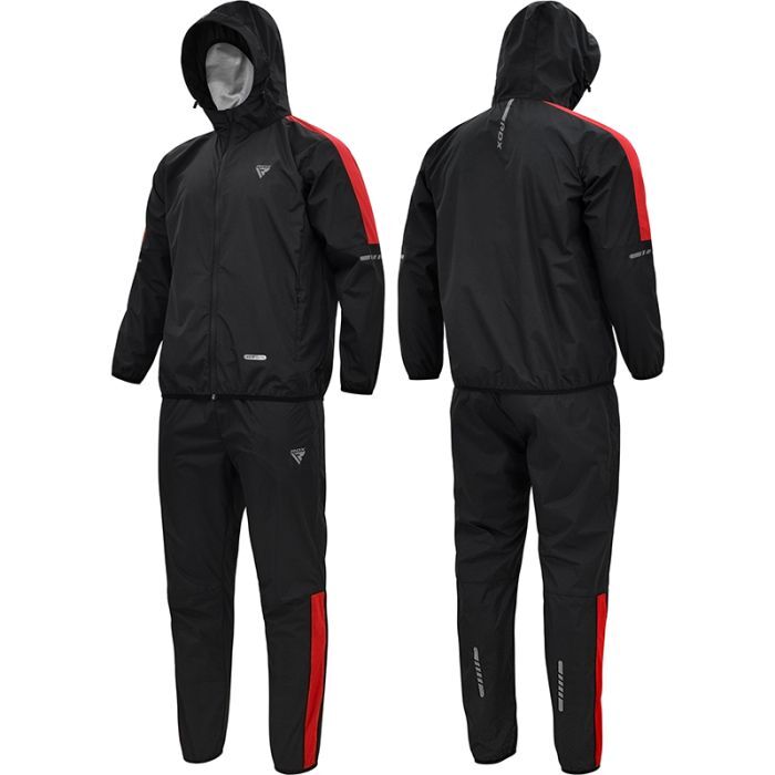 RDX Sauna Suit Black with Red Front and Back