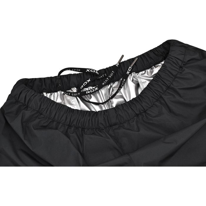 RDX Sauna Suit Black with Red Internal String