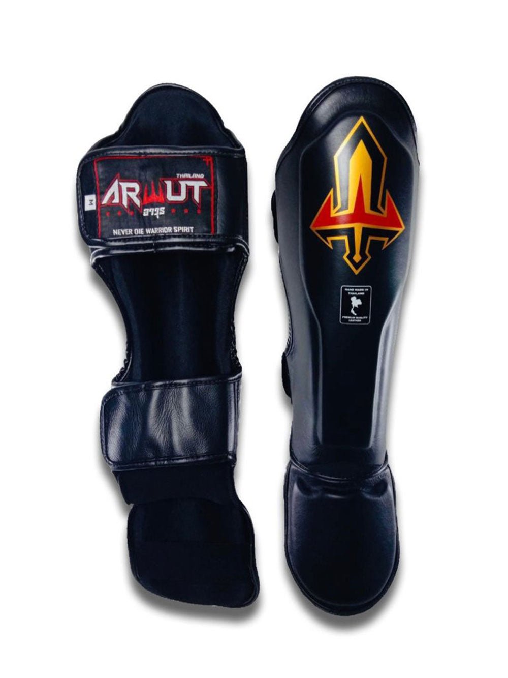 Black Muay Thai Shin Pads