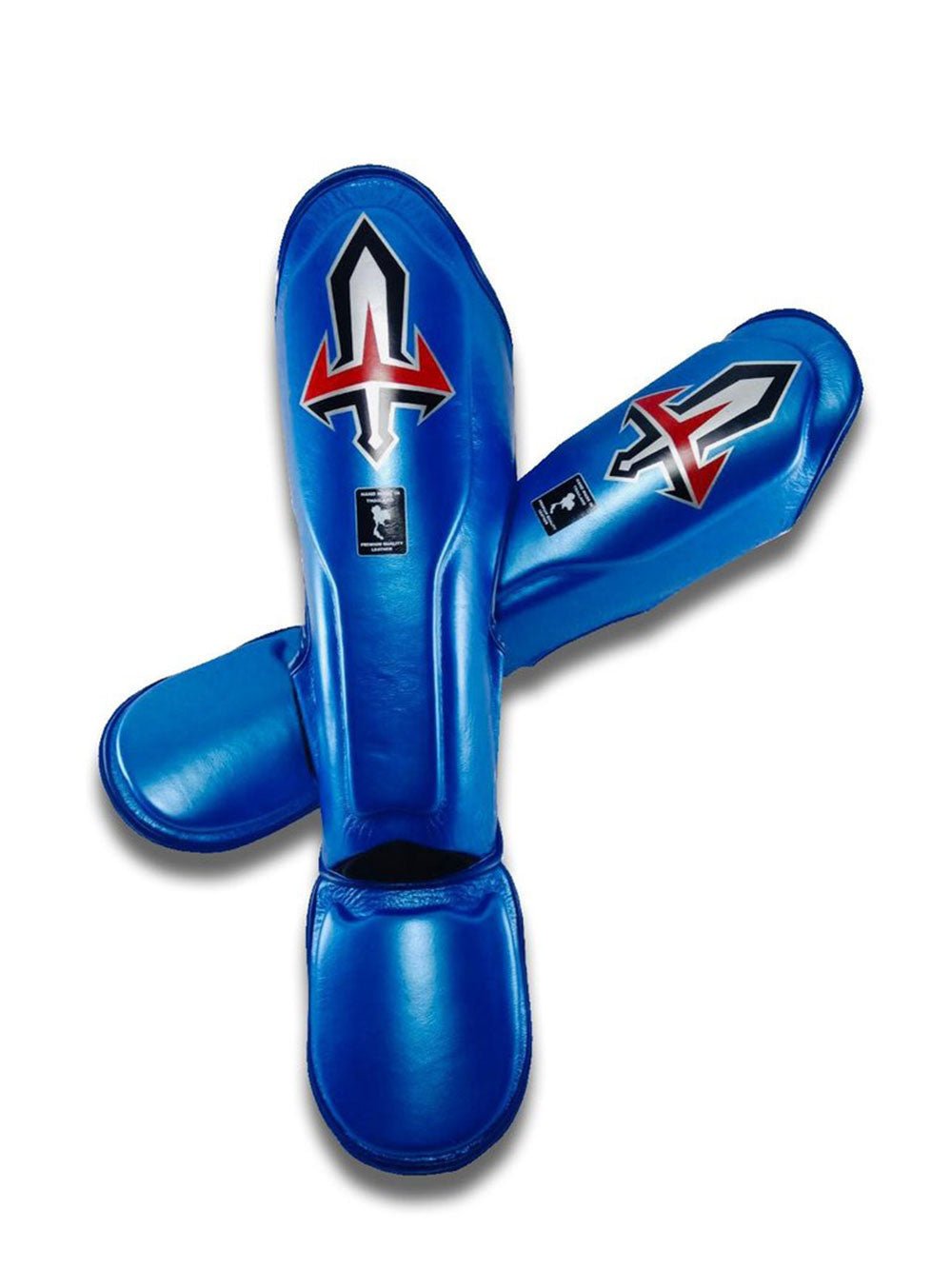 Metallic Blue Muay Thai Shin Guards