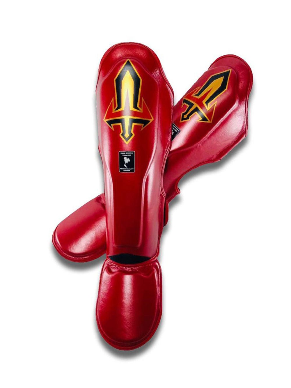Metallic Red Muay Thai Shin Guards