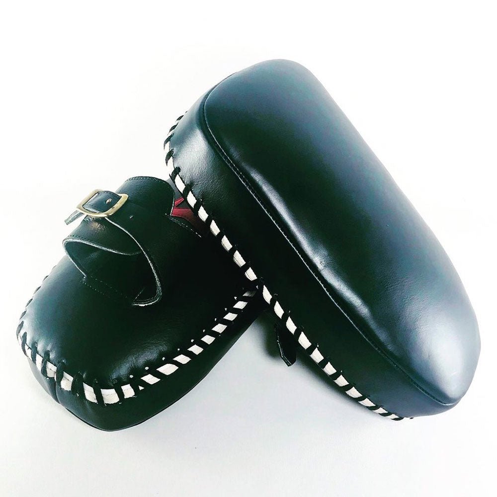 Muay Thai Pads Genuine Leather Black