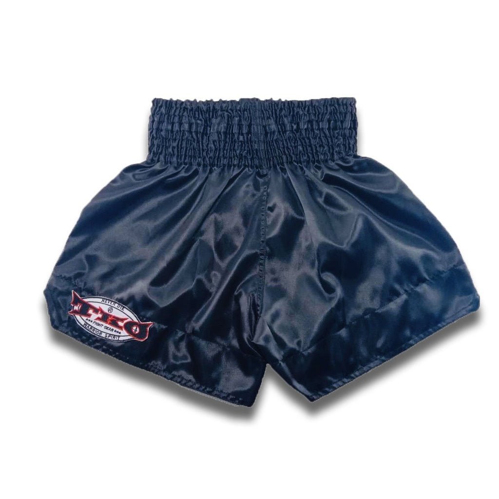 Arwut Classic Black Muay Thai Shorts Gold