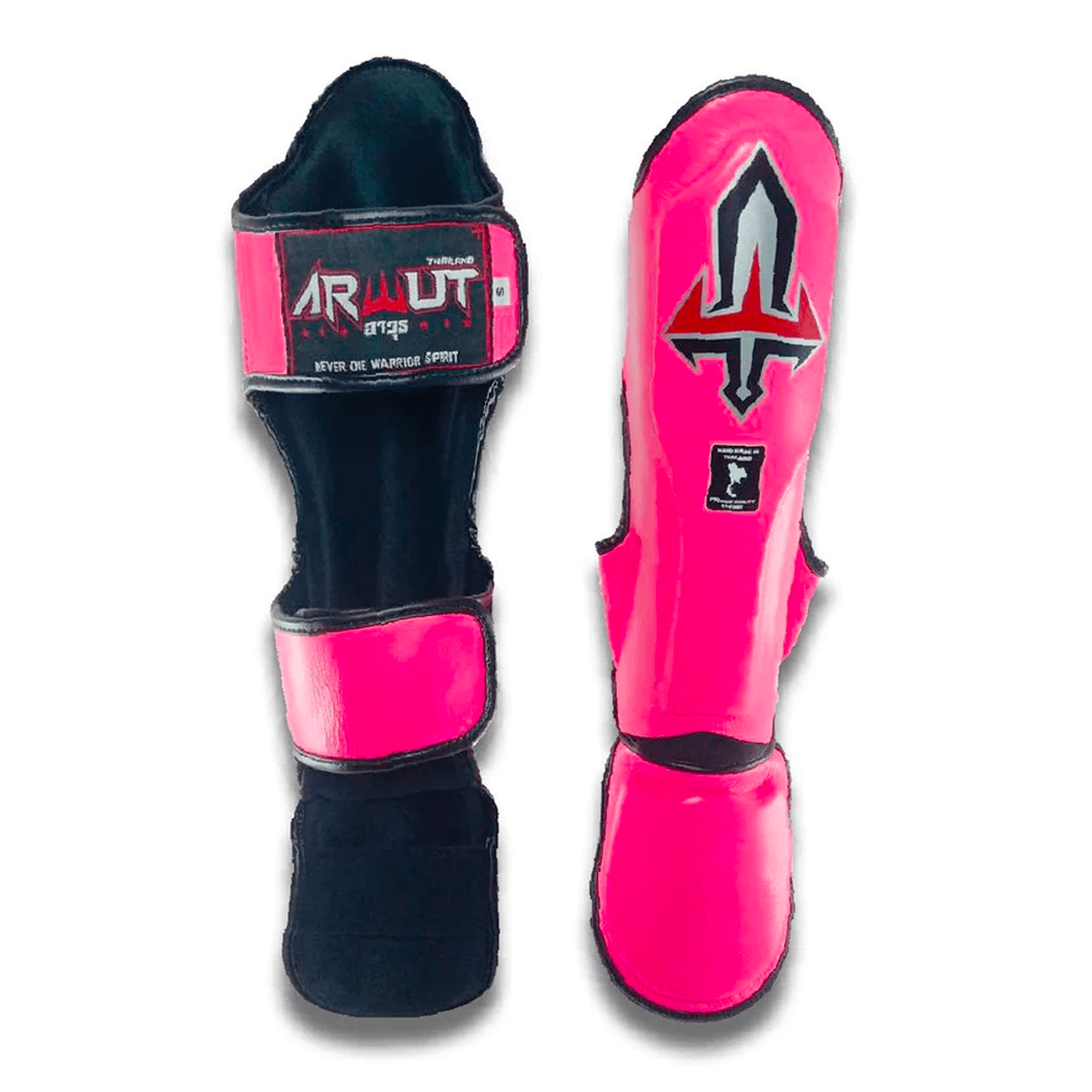 Arwut Muay Thai Shin Guards SG3-Small-Black-Fight Gear Direct