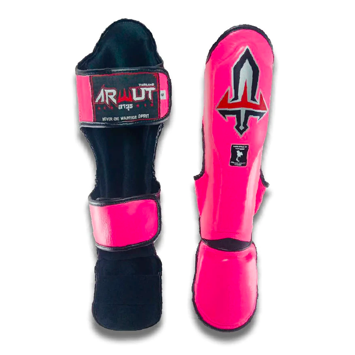 Arwut Muay Thai Shin Guards SG3-Small-Black-Fight Gear Direct