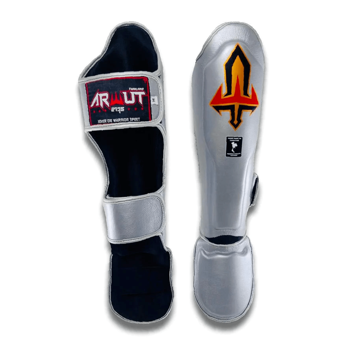 Arwut Muay Thai Shin Guards SG3-Small-Black-Fight Gear Direct