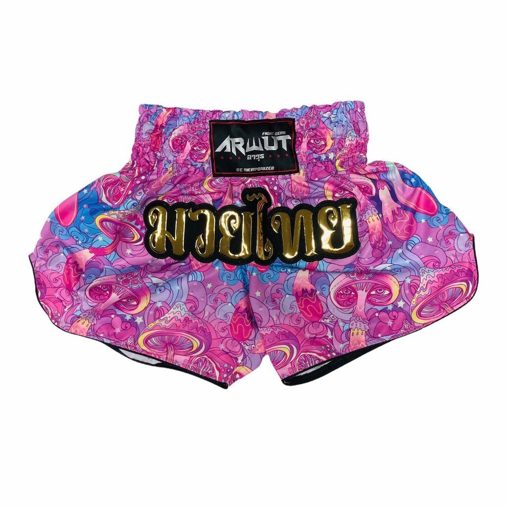 Arwut Muay Thai Shorts "Psychedelic Trippy Shrooms"