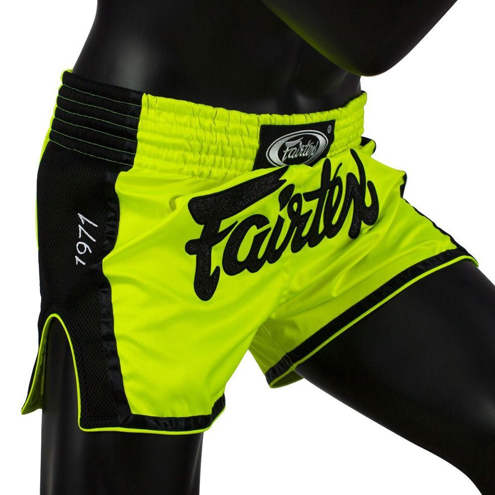 BS1706 Lime Green Muay Thai Shorts