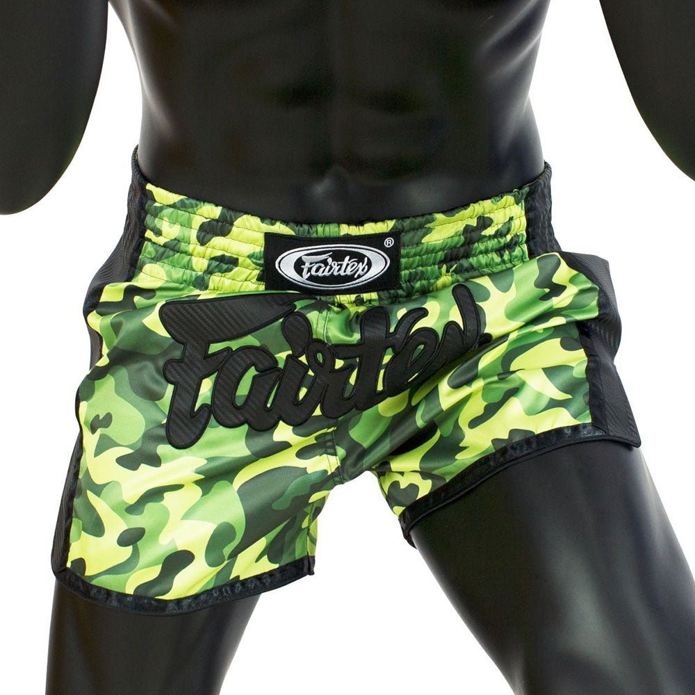 Muay Thai Shorts Green Camo BS1710