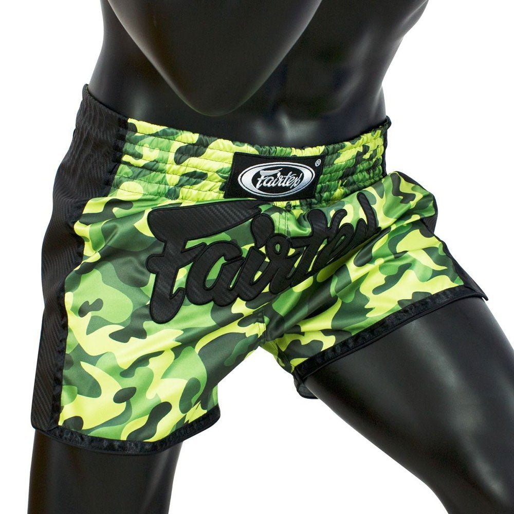 BS1710 Muay Thai Shorts Green Camo