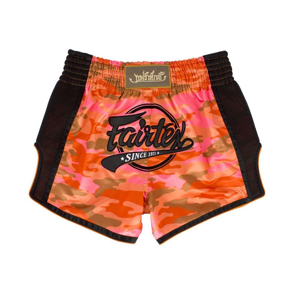BS1711 Orange Muay Thai Shorts Camo