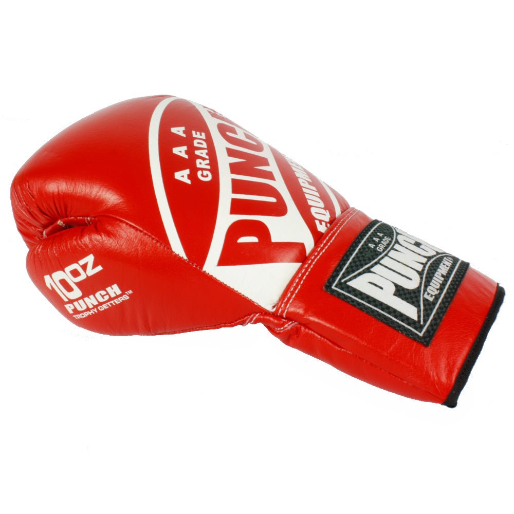 TROPHY GETTERS® LACE UP BOXING FIGHT GLOVES 8oz