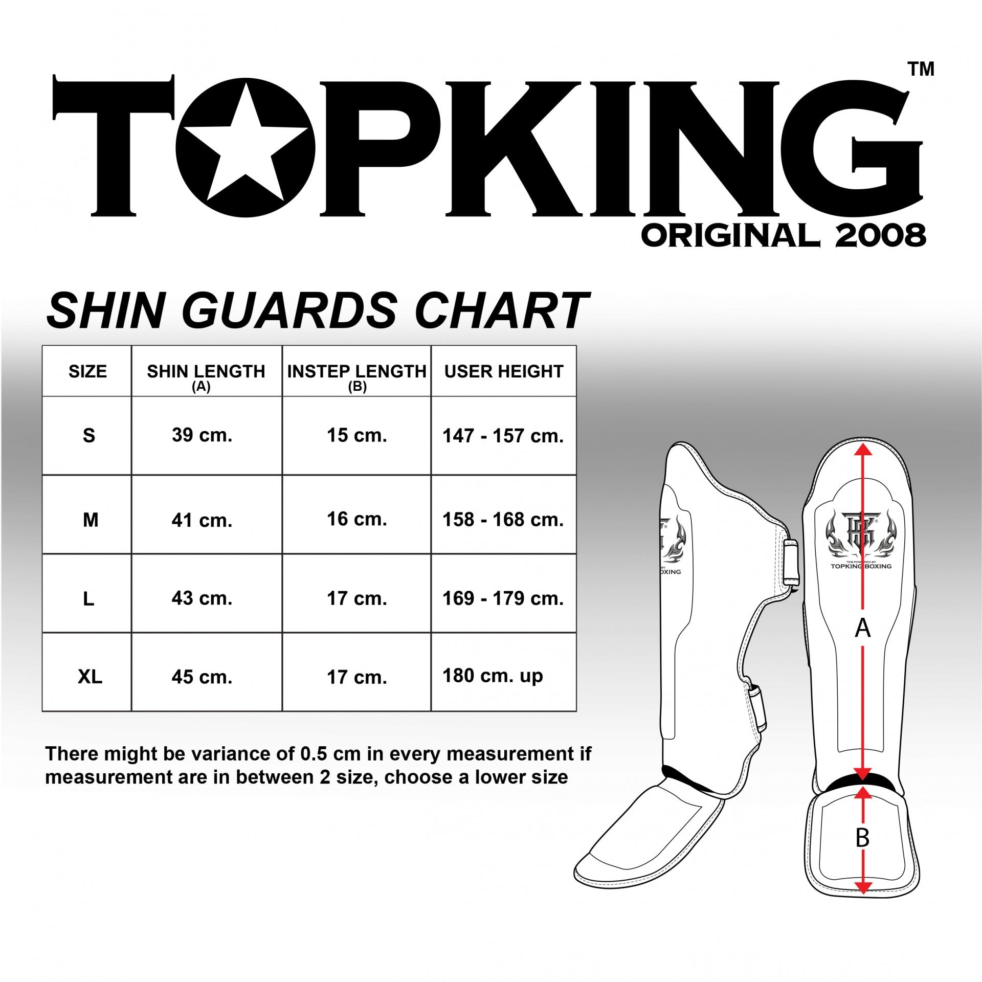 Top King "Pro" Leather Shin Guards