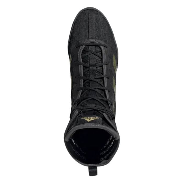 Box Hog 4 Boxing Boots Black/Gold By Adidas