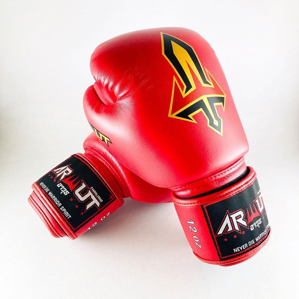 Arwut Muay Thai Boxing Gloves BG1-Red-8oz-AWT-BG1-RED-8