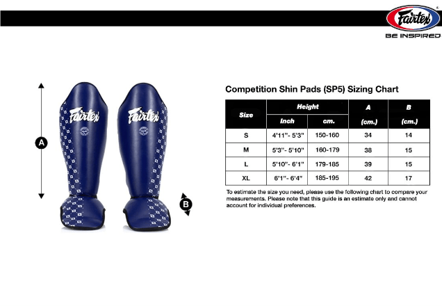Fairtex Competition Shin Guards for Muay Thai and MMA(SP5) Fairtex Competition Shin Guards for Muay Thai and MMA(SP5)