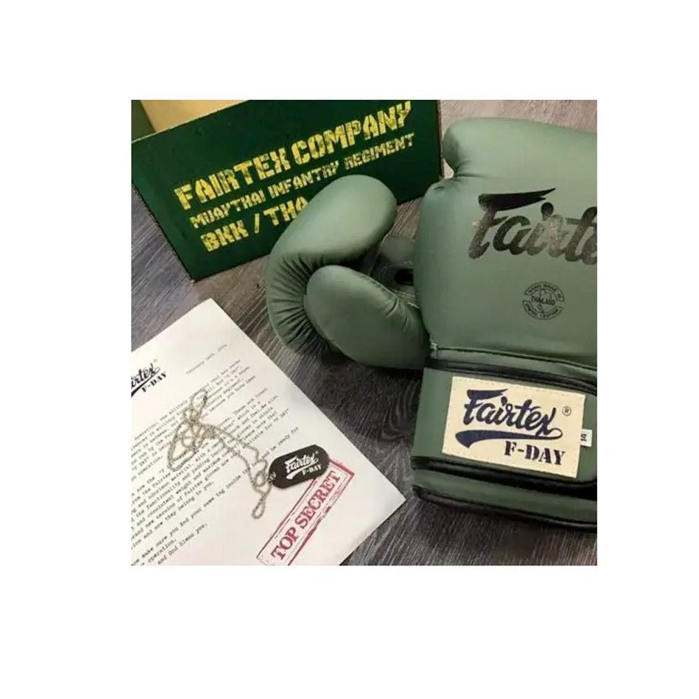 Green Army Boxing Gloves BGV11 Fairtex