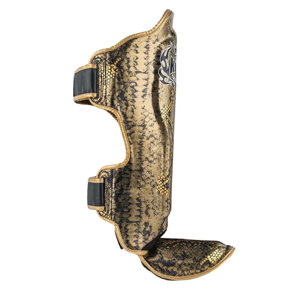 Top King "Snake" Leather Shin Guards