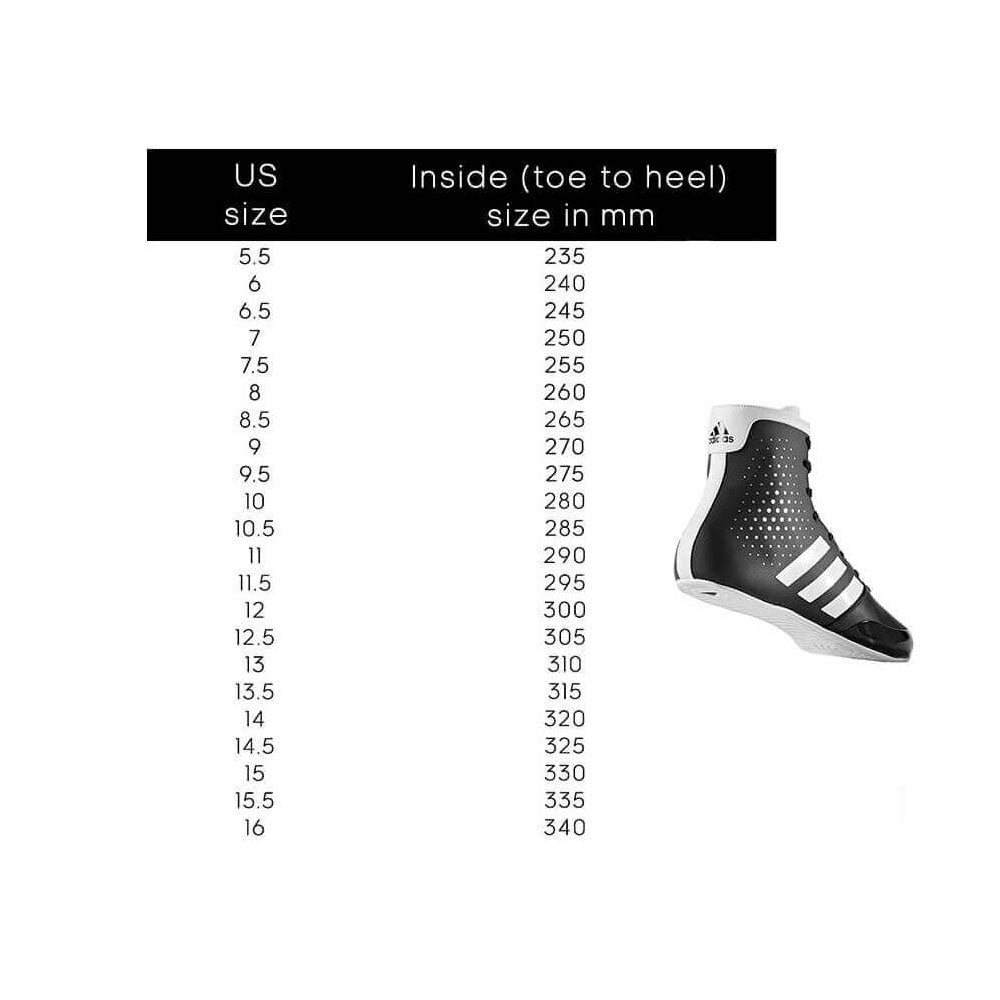 Adidas Boxing Shoes Size Chart
