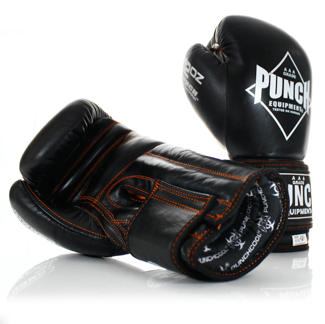 Punch Diamond Muay Thai Boxing Gloves Black 