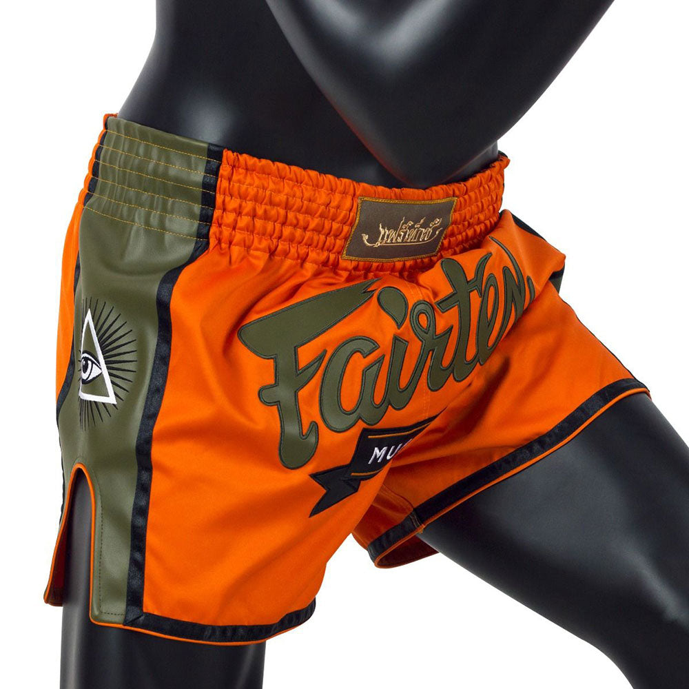 Muay Thai Shorts - BS1705 Orange Front Side