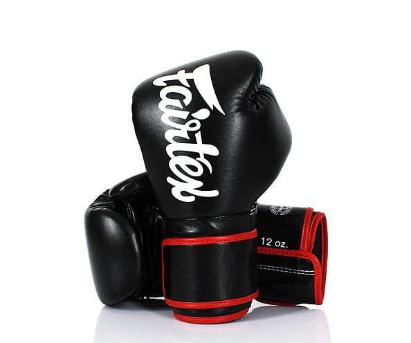 Fairtex Microfiber Lightweight Boxing Gloves BGV14 8 oz Black Red
