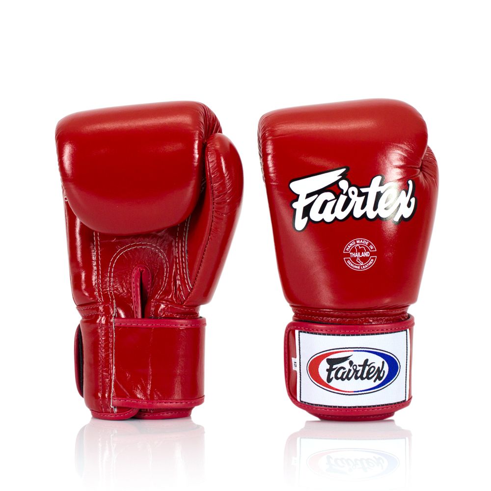 Red Fairtex Boxing Gloves Front and Back