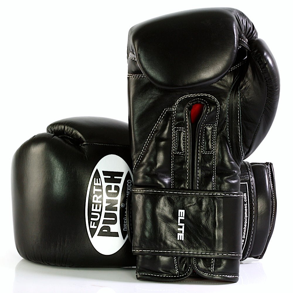 Fuerte Punch Boxing Gloves Black