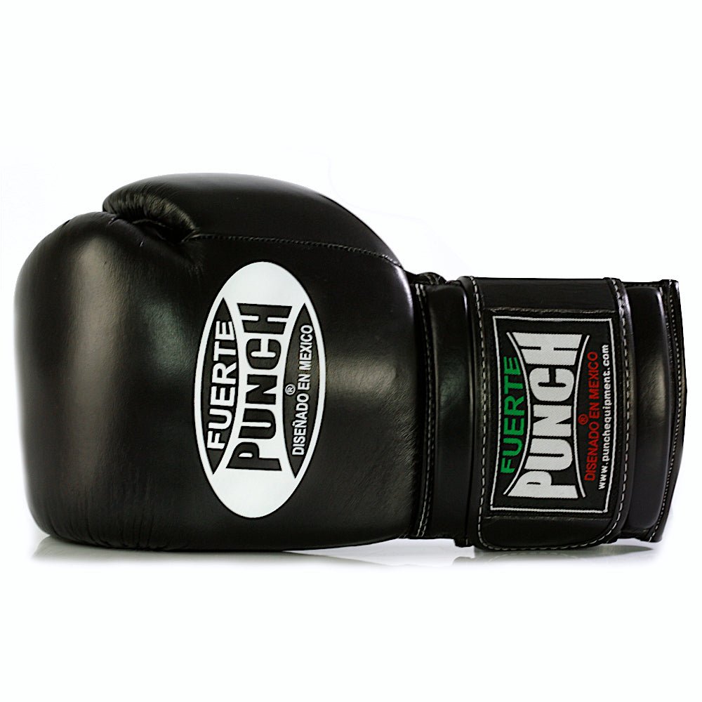 Fuerte Punch Black Boxing Gloves 